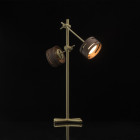 Lampe de table dorée megapolis 2 ampoules 57 cm