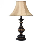 Lampe de table noire country 1 ampoule 70 cm