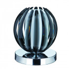 Lampe de table touch lamps, en chrome, acrylique fumé et verre givré