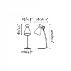 Lampe de table verte retro 1 ampoule