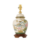 Lampe ducks, 29.5 cm, porcelaine de kutani (sans abat-jour)