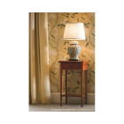 Lampe green leaves, porcelaine, sans abat-jour