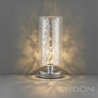 Lampe lacy, chrome et verre