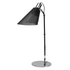 Lampe plexus, chrome et noir