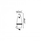 Lampe portable marron hook 1 ampoule