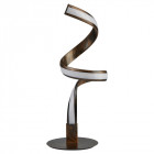 Lampe ribbon, marron et acrylique