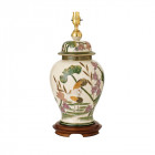 Lampe storks, porcelaine de kutani (sans abat-jour)
