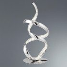 Lampe twirls, en chrome et cristal