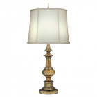 Lampe washington, bronze antique, avec abat-jour ivoire