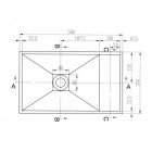 Lave main avec porte serviette - composite blanc mat - 50x30 cm - wishes