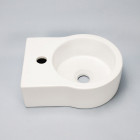 Lave main rond - céramique - 35x27 cm - moon