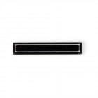 Poignée de meuble rectangulaire core 96/125 mm acrylique noire
