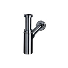 Linéis, siphon de lavabo design en laiton chromé
