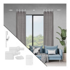 Lot 2 supports bois et drisse mobois ensemble boreal - blanc - 1024199