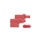 Lot 2 supports bois et drisse mobois ensemble boreal - rouge chili - 1024374