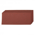 Lot de 10 1/2 feuilles abrasives perforées - Grains assortis
