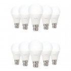Lot de 10 ampoules led b22 9 watt (eq. 60 watt)
