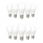 Lot de 10 ampoules led e27 9 watt (eq. 60 watt)