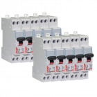 Lot de 10 disjoncteurs dnx 10a - uni+n -230v- à vis (406773)