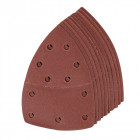 Lot de 10 feuilles abrasives auto-agrippantes 102 x 62 mm, 93 mm - Grain 180