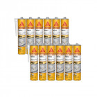 Lot de 12 colles souple sika pour tuiles sikaflex 145 - 490g