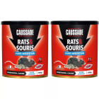 Lot de 2 boites de raticide rats & souris - pat'appât forte infestation 150gs , boite de 15 x 10grs