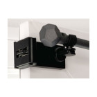 Lot de 2 supports à clipser mobois clipvit noir mat - 4520355