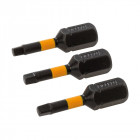 Lot de 3 embouts de vissage impact carrés - R1 - 25 mm