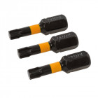 Lot de 3 embouts de vissage impact T25 - T25 - 25 mm
