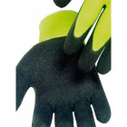 Lot de 3 gants manutention enduit latex singer jaune fluo support polyamide poignet élastique sans couture - Taille au choix