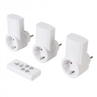 Lot de 3 prises électriques télécommandées 240 V - Prises UE - 13 A - 240 V