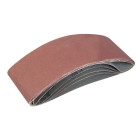 Lot de 5 bandes abrasives 100 x 610 mm - Grains assortis