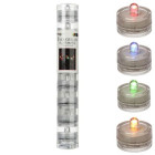 Lot de 8 bougies chauffe plat flottantes led