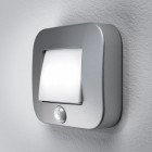 Luminaire à piles nightlux entrée - ip54 - finition - argent