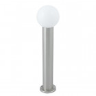 Luminaire de jardin pour culot e27 - alu brossé - taille - 80cm