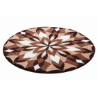 Tapis de salle de bain wings of joy marron rond 80 cm