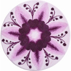 Tapis de salle de bain gift of tenderness violet rond 80 cm