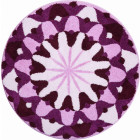 Tapis de salle de bain knowledge violet rond 100 cm