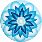 Tapis de salle de bain heavenly peace bleu rond 80 cm