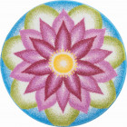 Tapis de salle de bain understanding violet rond 80 cm