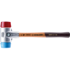 Maillets simplex, avec boîtier en aluminium et manche en bois, ø 40, tpe souple / plastique