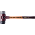 Maillets simplex, avec boîtier en fonte malléable et manche en bois, ø 30, caoutchouc chargé / métal doux