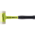 Maillets supercraft avec manche en tube d'acier incassable, revêtu jaune fluorescent et poignée antidérapante, ø 30, nylon