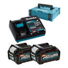 Makita 40V Li-ion MAX Set de 2 batteries 2,5 ah - Mbox - 191V07-0