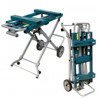 Chariot établi avec servantes et roues pour scies stationnaires MAKITA - DEAWST05