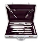 Malette 9 pièces coutellerie tout métal - couteau du chef