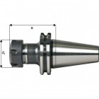 Mandrin à pinces, type ER DIN 69871, Capacité de serrage : 2,0-20,0 mm, ISO 40, Pince de serrage ER32, a : 160 mm, d1 : 50 mm