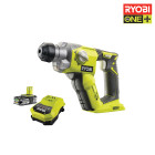 Marteau perforateur ryobi 18v oneplus li-ion - batterie lithiumplus 2.5ah - chargeur r18sds-l25s