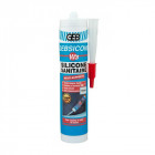 Mastic sanitaire silicone acétique w3 translucide multi-supports sans odeur cartouche de 280ml