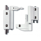 Paire de paumelle ob alu 1408SI gauche blanc P/GALIPLUS4 gorge 14X18 